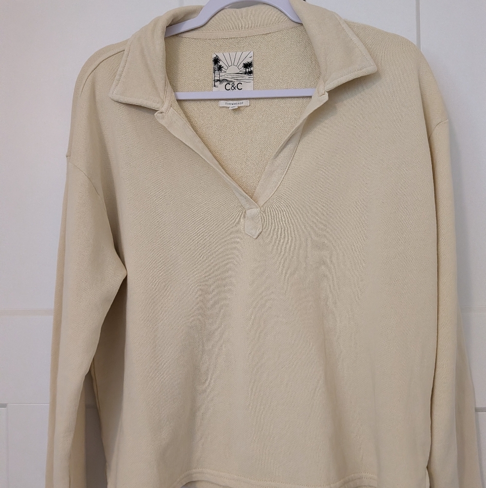 C&C California Sunwashed pullover Sweatshirt Size M